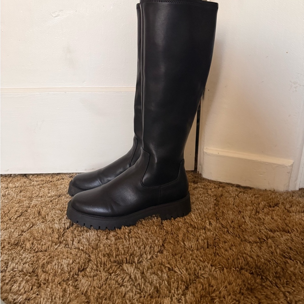 Women's Black Leather Boots